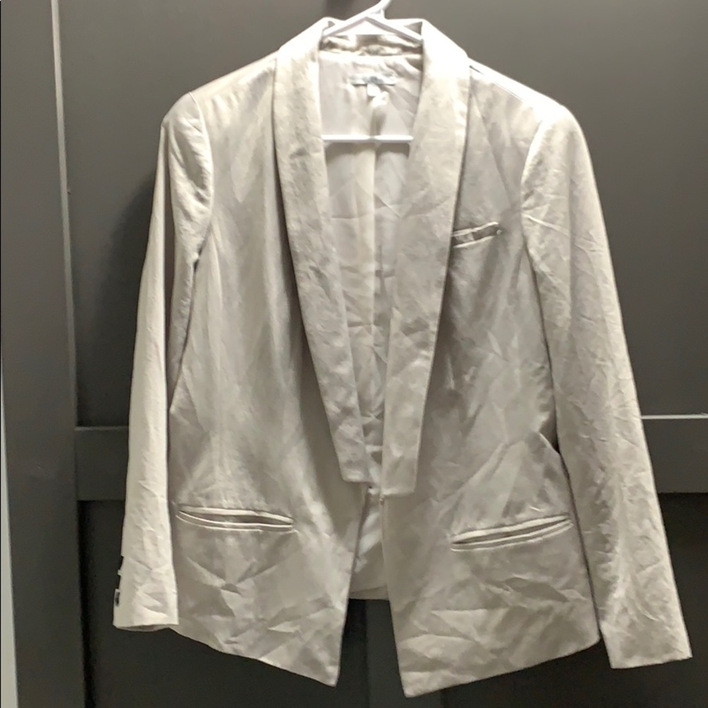 Silver Gap tuxedo blazer jacket